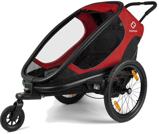 Hamax Outback One M/skikit Inkl.  Rød/Svart