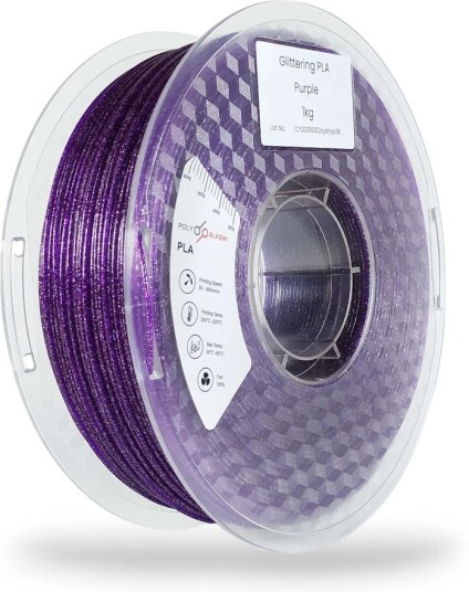 Polyalkemi Pla Glittering Glittering Purple