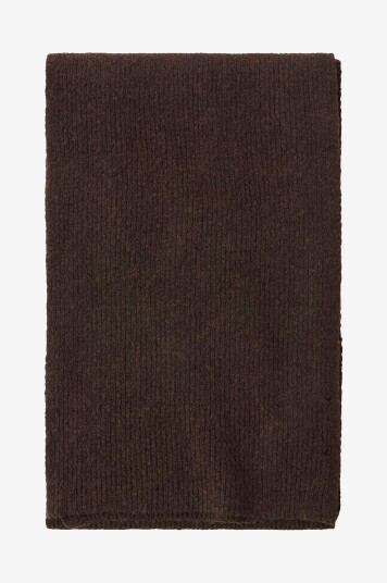 Gina Tricot Skjerf Rib Knitted Scarf Brun