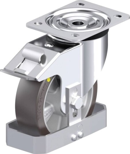 Blickle 917214 L-Alst 160K-Fi-As-Fs Styrehjul I Stål, Hjuldiameter 160 Mm, Bæreevne Maks. 400 Kg, 1 Stk
