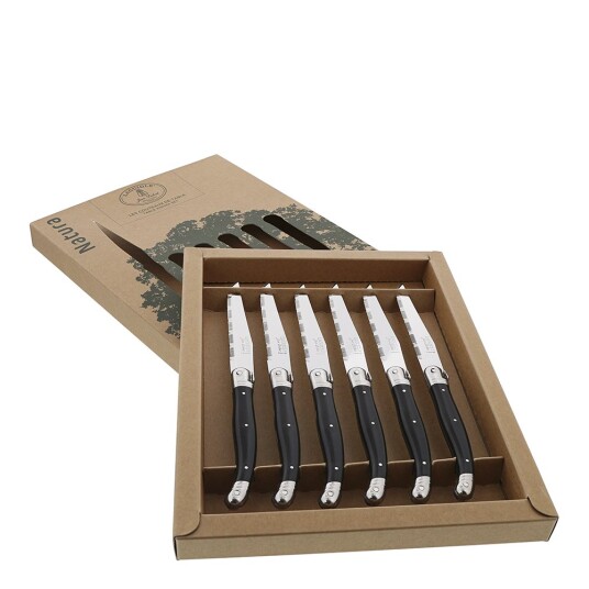 Jean Dubost Laguiole Grillkniv 6 stk svart Jean Dubost Laguiole Grillkniv 6 stk svart