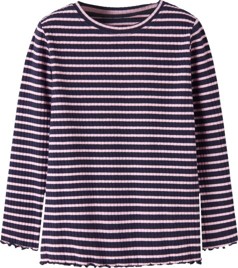 Name It Genser - NmfVemma - Evening Blue/Rosa - Name It - 1½ år (86) - Genser Blå Marineblå