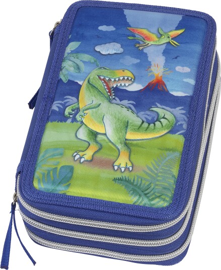 Faber Castell Trippelt Penal Med Innhold Dinosaur