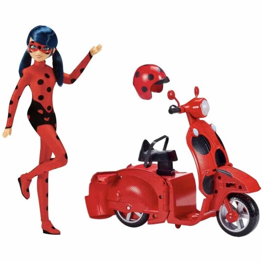 Bandai Miraculous Scooter Med Dukke Bandai Miraculous Scooter Med Dukke