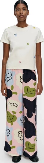 Marimekko Vaihtelu Kukasta Kukkaan   Pink   S