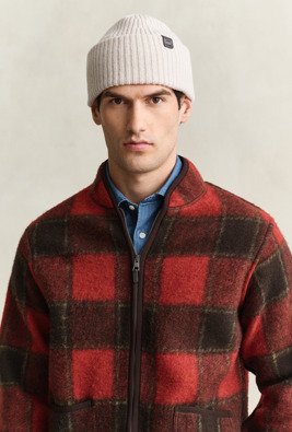 Gant Lambswool Beanie   Beige   ONE SIZE