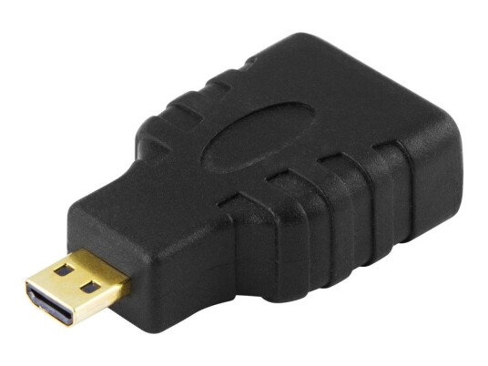 Deltaco HDMI-24 Micro HDMI til HDMI Høyhastighetsadapter