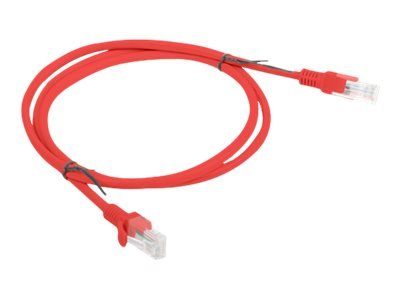 Lanberg Koblingskabel Rj-45 Hann Til Rj-45 Hann 1 M Utp Cat 5E Flertrådet Uten Hindringer Formstøpt Rød Ral 3017