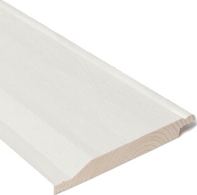 Bergene Holm Kledning profilert malt gran 19x148 mm dobbelfals m/staff klasse 1 hvit Bergene Holm Kledning profilert malt gran 19x148 mm dobbelfals m/staff klasse 1 hvit