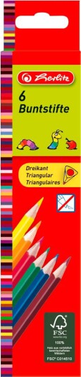 Herlitz Fargeblyanter 6 Farger
