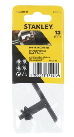Stanley Chucknøkkel s8 jacobs k30 ,10-13mm sta66341