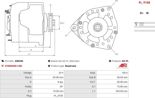 AS PL A9644S Dynamo AS PL A9644S Dynamo