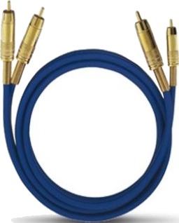 Oehlbach 2036, 2 X Rca, Hankjønn, 2 X Rca, Hankjønn, 3 M, Blå
