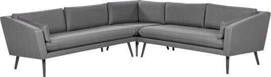Hörnsoffa Beliani Loretello Beige/grå Grey