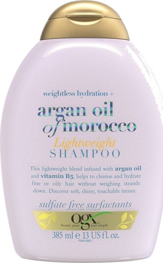 OGX Argan Oil Fuktgivende Sjampo 385 ml for Fint Hår