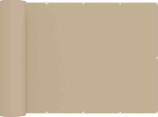 vidaXL Balkong privat skjerm 200 x 300 cm Stoff med PU belegg Beige