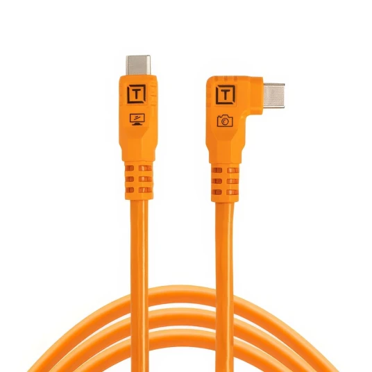 Tether Tools TetherPro Optima 10G 1,8m 1,8m. USB-C. Rett til Vinklet, Oransje