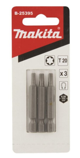Makita - Spiss For Skrutrekker - 3 Deler - Torx - T20 - Heksagonal - Lengde: 50 Mm