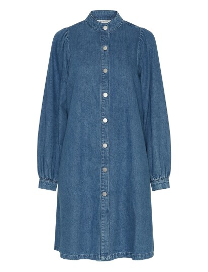 MSCH Copenhagen Mschelena Shirt Dress - Blue - XS MSCH Copenhagen Mschelena Shirt Dress - Blue - XS
