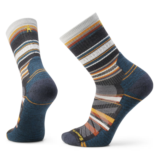 Smartwool Unisex Hike Light Cushion Panorama Crew Socks Charcoal 42 45