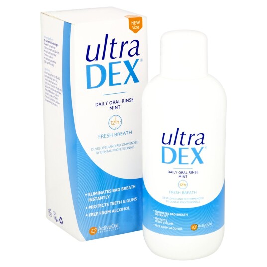 ULTRADEX Munnvann 1 ltr. Fresh Breath Daily Oral Rinse Mint