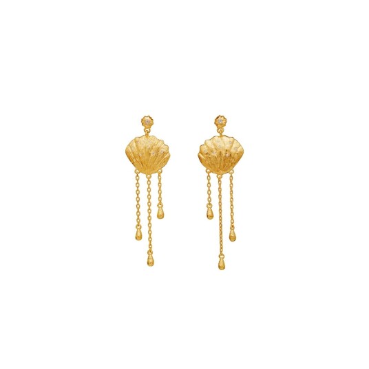 Meena Earrings Forgylt-Sølv Sterling 925 Onesize