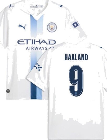 Manchester City Tredjedrakt 2026/27 Champions League Barn Haaland 9 PUMA størrelse 152 cm