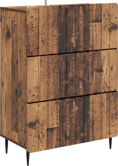 vidaXL Skuffeskap Gammelt tre 66 x 34,5 x 92 cm Konstruert tre