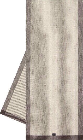 Striped Bordløper 50x150 cm Mørkegrå / Hvit Striped Bordløper 50x150 cm Mørkegrå / Hvit