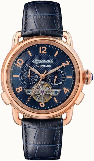 Ingersoll Herreklokke I00902B The New England Blå/Lær Ø44 mm Ingersoll Herreklokke I00902B The New England Blå/Lær Ø44 mm