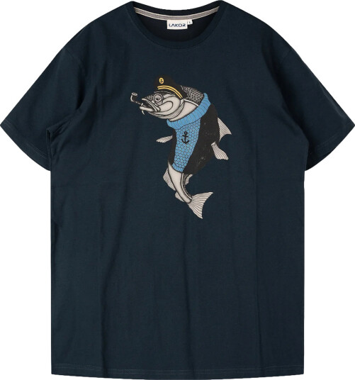 Lakor Haddock T shirt Blå XXXL