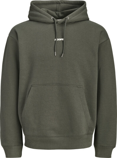 Jack & Jones Jcoclub Back Script Print Sweat Hood Sn Khaki green M
