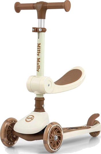 Milly Mally Fuzzy Classic sparkesykkel, beige