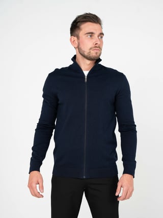 Selected Homme Berg Full Zip Cardigan Blå L