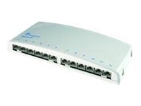Telegärtner Mini Distributor Mpd12-Hs Koblingspanel Cat 6A Rj-45 X 12 Lysegrå Ral 7035