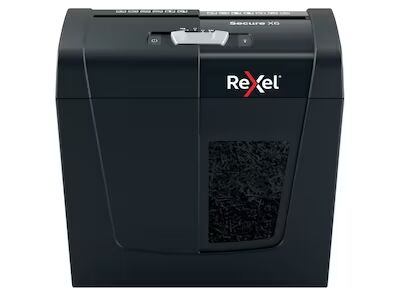 Rexel Makuleringsmaskin Secure X6, krysskutt P4 (sort) Rexel Makuleringsmaskin Secure X6, krysskutt P4 (sort)