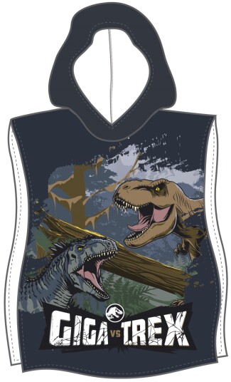 Licens Badeponcho   Myk og koselig Jurassic Park Lett hurtigtørkende barneponcho for barn