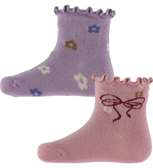 Name It Baby Sokker nbfTillie 2 pakning Rosa