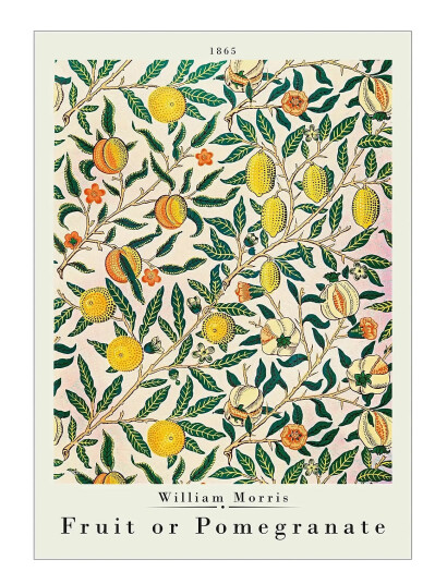 Poster & Frame William Morris - Pomegranate - Green - 50X70CM
