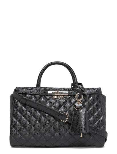 GUESS Idra Girlfriend Satchel - Black - ONE SIZE