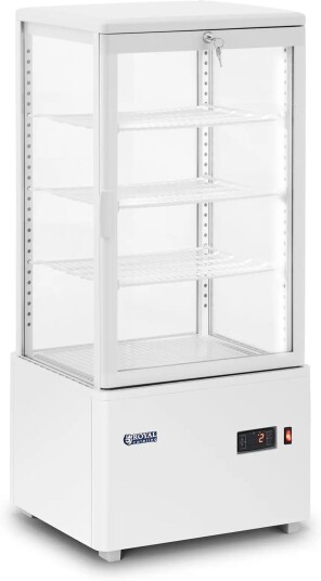 Kjølemonter - 78 L - Royal Catering - 3 nivåer - hvit - lås RCCC-78-WT Kjølemonter - 78 L - Royal Catering - 3 nivåer - hvit - lås RCCC-78-WT