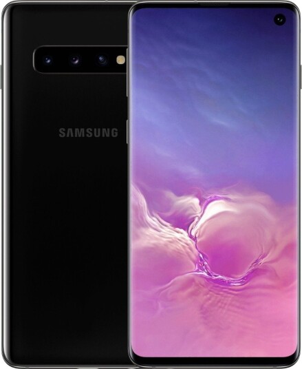Samsung Galaxy S10 8GB RAM 128GB Lagerplass Svart Mobiltelefon med Trådløs Lading