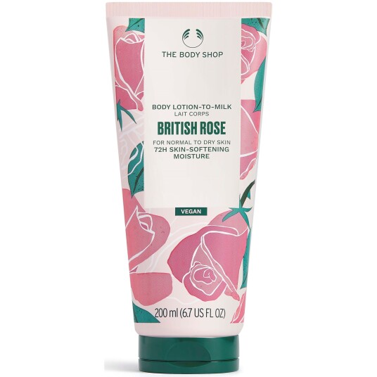 The Body Shop British Rose Body Lotion To Milk 200 ml The Body Shop British Rose Body Lotion To Milk 200 ml
