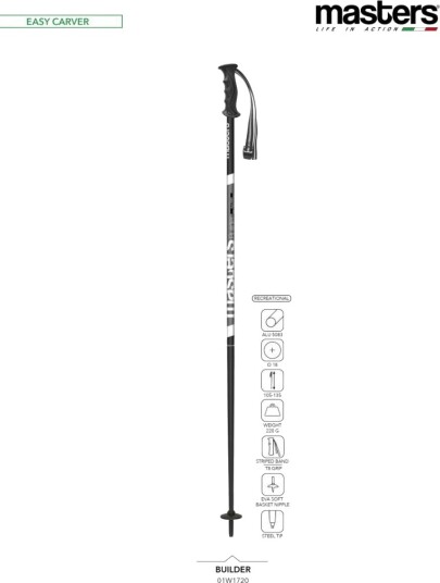 Masters BUILDER Black/White, Black-White, 120 Masters BUILDER Black/White, Black-White, 120