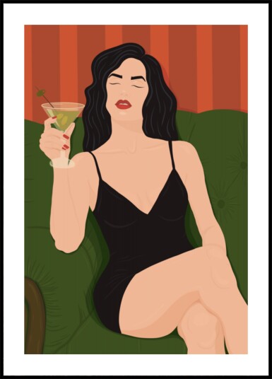 Chic Martini Moment Plakat / 50x70