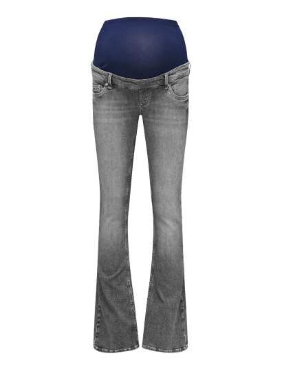 Only Maternity Olmblush Mid Waist Flared Dnm Box Noos - Grey - XS x 32 Only Maternity Olmblush Mid Waist Flared Dnm Box Noos - Grey - XS x 32