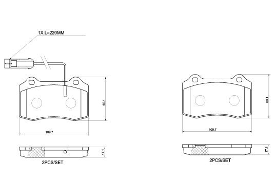 Bremseklosser BREMBO P 48 002