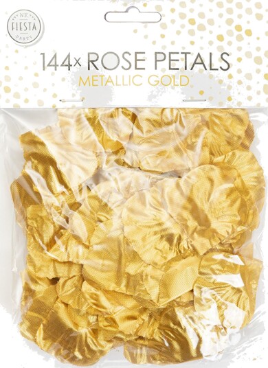 Globos Europe Roseblader Gull Metallic 144-pakning 6220