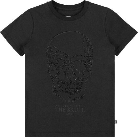 Philipp Plein T skjorte Steiner Hodeskalle Svart m. Rhinesto Philipp Plein 12 år 152 T skjorte Philipp Plein T skjorte Steiner Hodeskalle Svart m. Rhinesto Philipp Plein 12 år 152 T skjorte