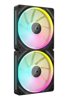 Corsair iCUE Link LX140 RGB Kabinettvifte 140mm 2-pakning Sort Corsair iCUE Link LX140 RGB Kabinettvifte 140mm 2-pakning Sort